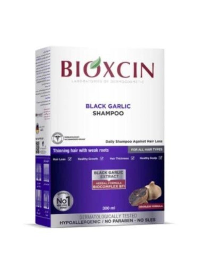 شامبو تقوية الشعر بالثوم الأسود 300 مل